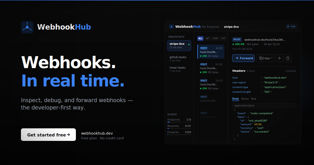 Test Stripe Webhooks Locally Without Stripe CLI | WebhookHub